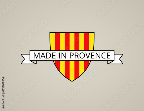 Made in Provence - shield with Provencal flag