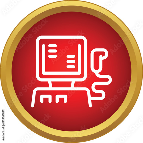 Ultrasound diagnostic machine showing scanning technology for medical examination