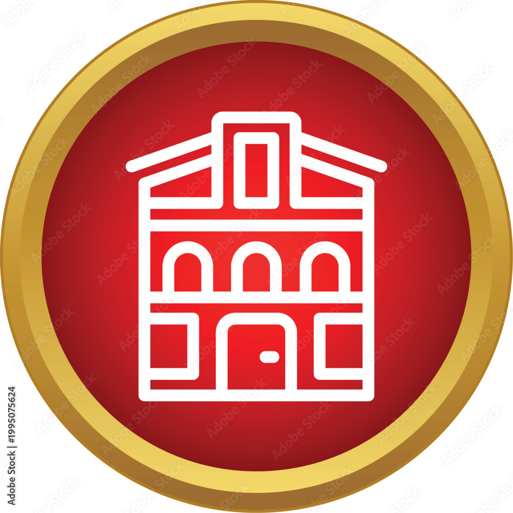 Fototapeta premium House icon representing architecture, real estate, and home