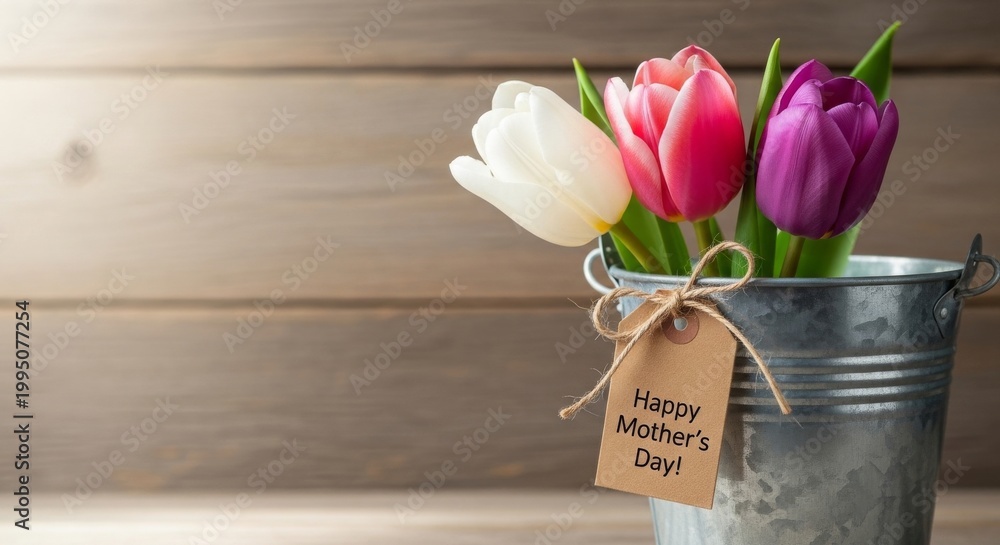 Fototapeta premium Mothers day gift flowers 