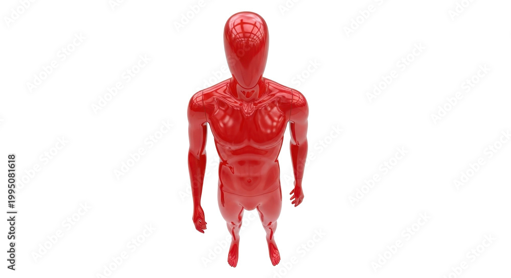 Fototapeta premium Red Spider-Man Suit Mannequin