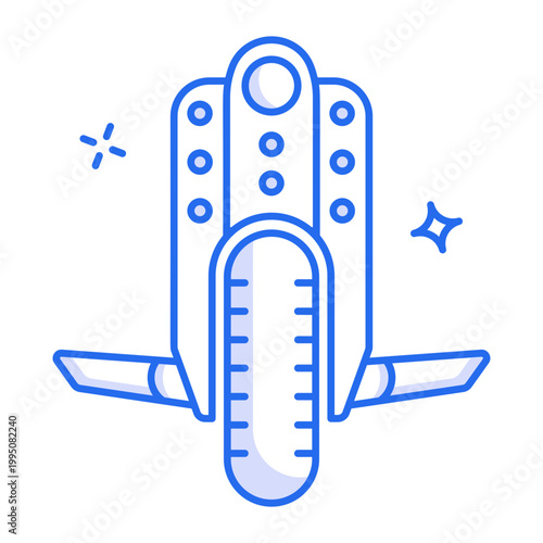 An outline icon depicting a monowheel