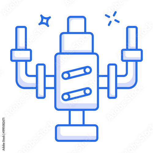 A linear icon showing a fuel regulator