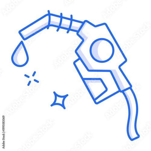 A linear style icon of fuel pump