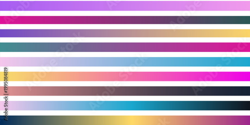 Bright colorful horicontal lines abstract. Computer generated abstract background. 3D render