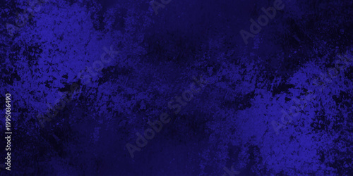 Abstract Deep Blue and Black Grungy Textured Background with Subtle Distressed Paint Splatter and Cinematic Dark Mood. aged metal, stone, or atmospheric smoke. deep cobalt blue and black color palette