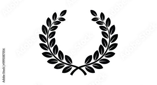 The laurel wreath icon stands as a classic symbol of victory and achievement, often used in academic ceremonies or professional branding to convey excellence and high status.