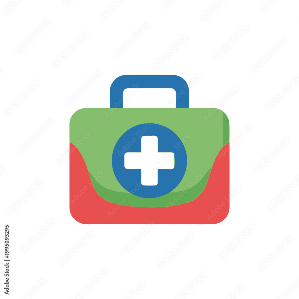 Fototapeta premium First Aid Kit Icon - Medical Emergency Health Care Symbol