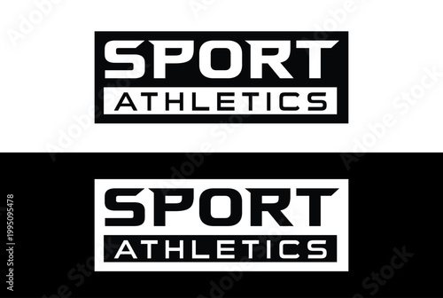 Sports Athletics Logo Vector illustration For Multiple Backgrounds.
