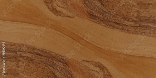 Natural wood grain pattern with a dark oak timber texture and brown sand dunes across a desert landscape