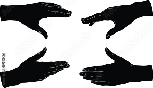 Black silhouette of a bird in flight and a car on road desi