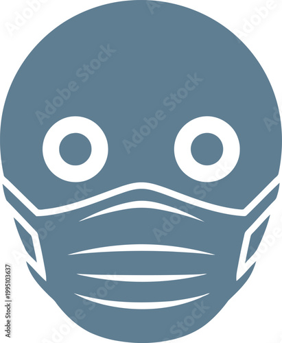 Blue smiling emoticon with white eyes and mouth blue face smiley happy de