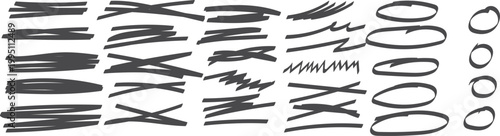 Abstract brushstroke typography a collection of bold handwritten style letterforms and shapes