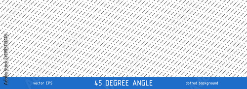 Diagonal slash line pattern with mini strokes. Clean geometric background with small 45 degree angled dashed stripes for modern graphic and fabric applications. Vector illustration on white background