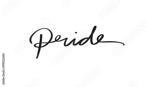 Pride month text font calligraphy hand written lettering script black color object icon pride month june rainbow gay lesbian transgender parade human right lgbtq pride month bisexual event pride strip