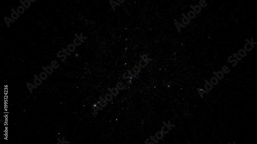 Abstract cosmic background with twinkling stars and particles. Represents the vastness of space and the beauty of the universe