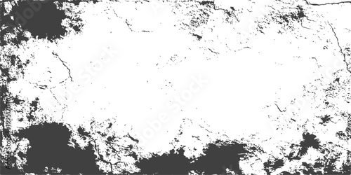 Grunge textured frame with uneven borders, adding an artistic touch.