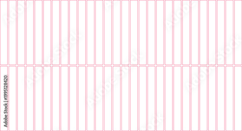 A pink lined notebook paper template with a grid pattern and borders