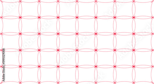 Seamless pattern of interconnected pink lines