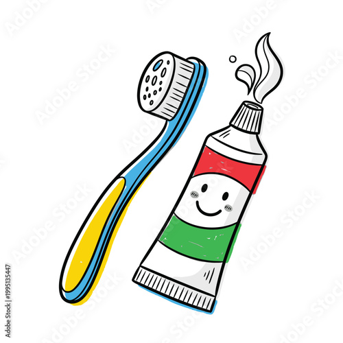 Toothbrush and toothpaste for oral care 3.