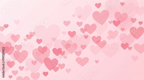 Pink heart vector background image for Valentine's Day
