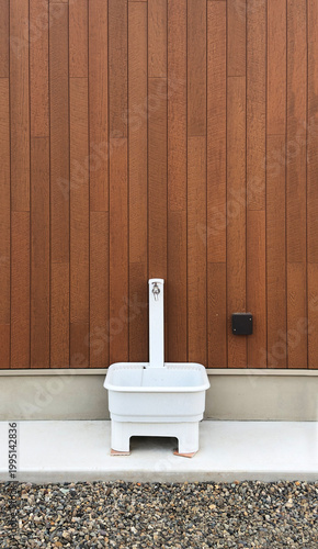 屋外にある水道（水栓柱）