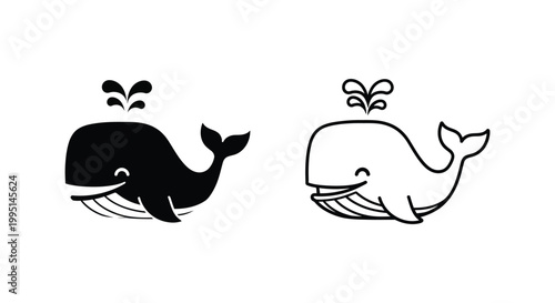Whale Illustration Designs: Art Prints & Vector Graphics Vector