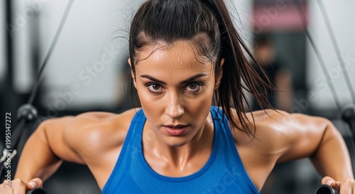 Photo of a woman exercising for health