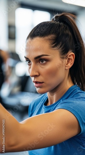 Photo of a woman exercising for health