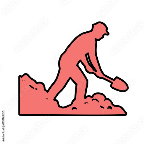 miners using shovels