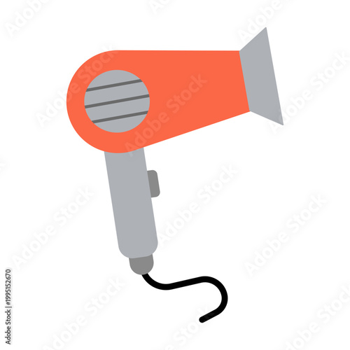 Hairdryer icon on white background.