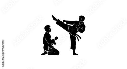 Martial Arts Training Session in Action.