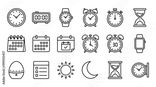 Time management tools clocks calendars and timers for efficiency in daily life