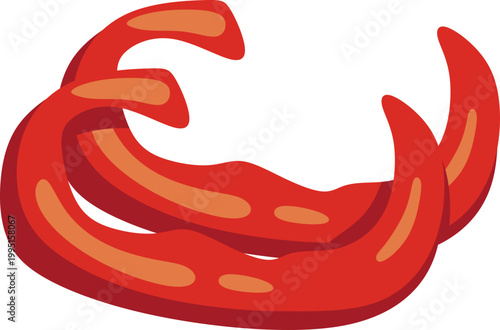 Red Bell Pepper Illustration