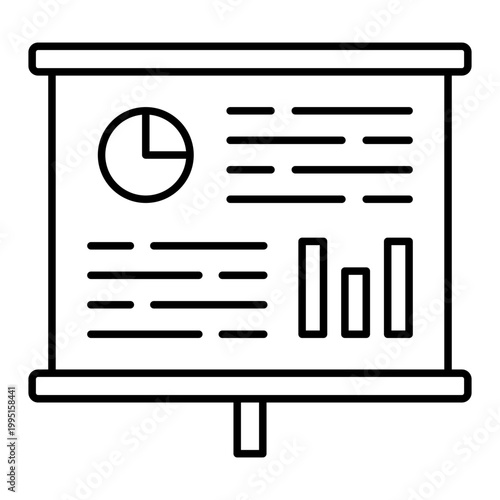 Presentation Outline icon for Business Data and Analytics