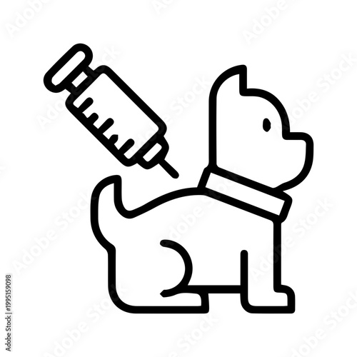 Dog Vaccination Icon