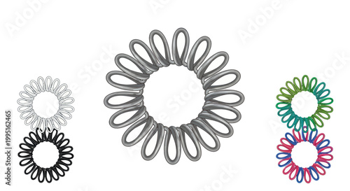 Abstract Flower Shape Designs