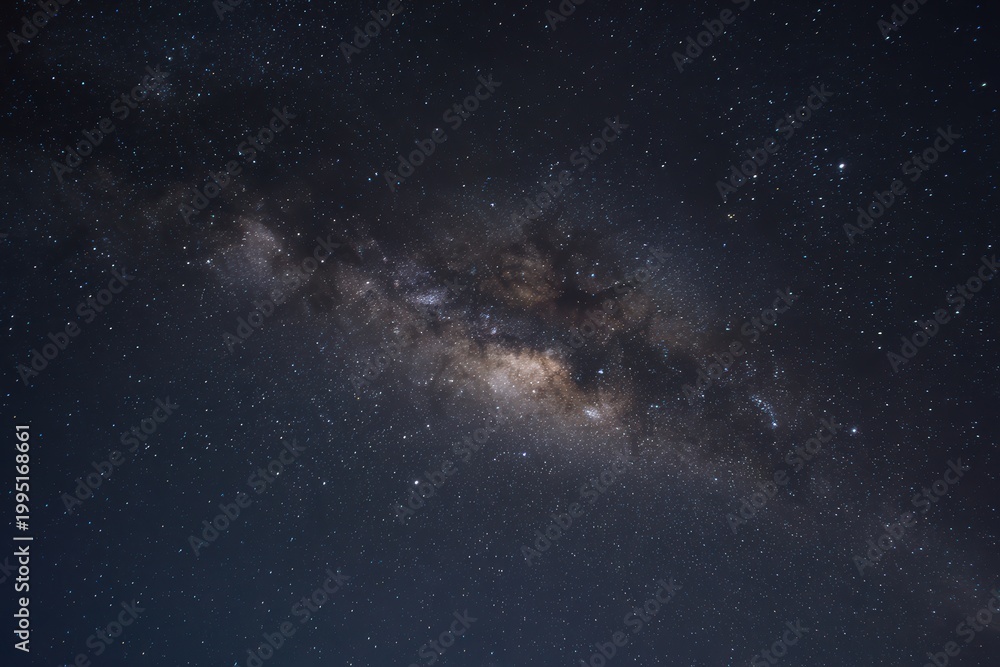 Fototapeta premium 澄んだ場所で夜空に星が輝きます