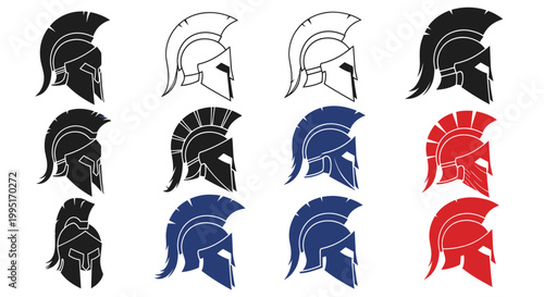 Ancient Warrior Helmets Collection: Spartan, Roman, Greek Icons