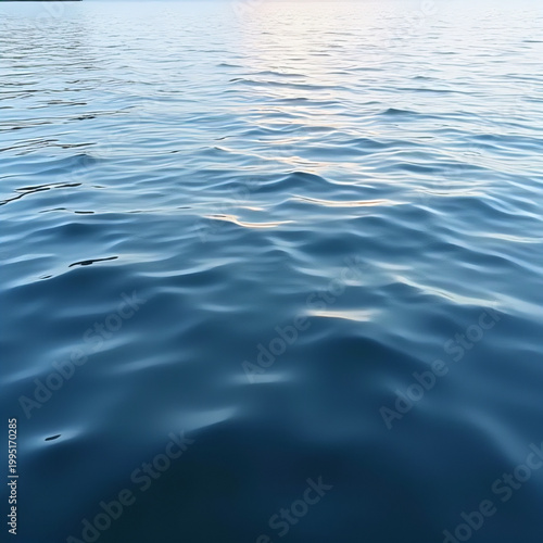 Blue water ripples with warm glints texture (not seamless)