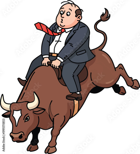 A Corporate Man Discovering That Riding The Bull Market
