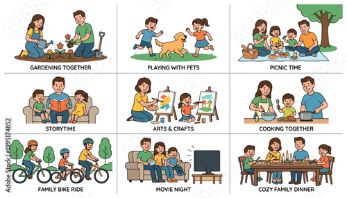 Family activities and hobbies for kids and parents.