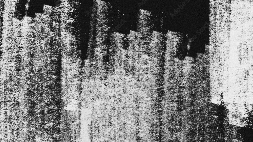 Obraz premium Monochrome grunge background featuring heavy textures, grainy details, and abstract vertical charcoal strokes.