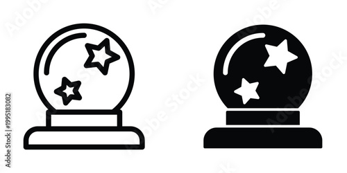 Magic Ball icon design template