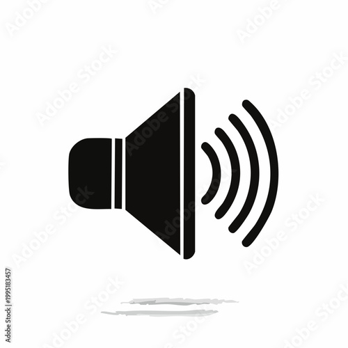 Speaker Icon with Sound Waves