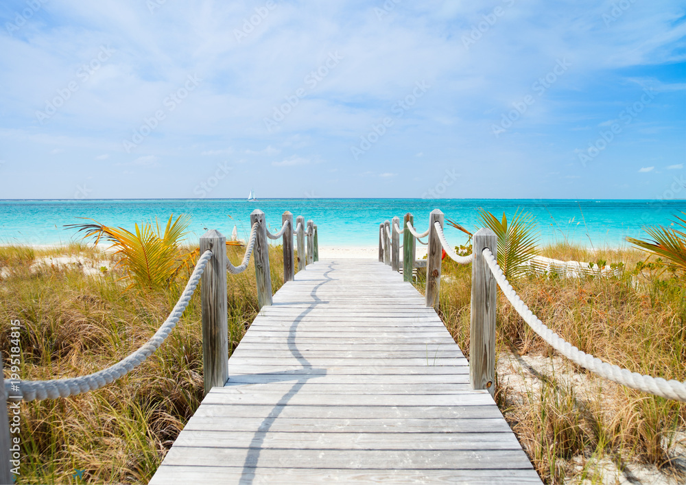 Fototapeta premium Blue Sea Path