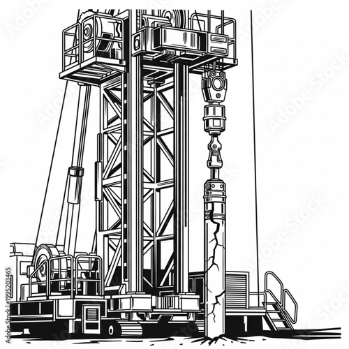 Construction Crane Tower Heavy Machinery Industrial Equipment.