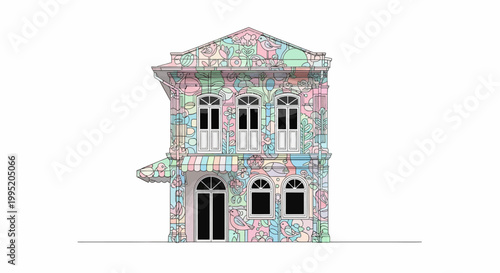 Detailed Architectural Model of Building.