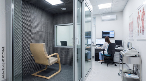 State of the Art Audio Testing Booth for Advanced ENT Clinic Acoustic Diagnostic Environments