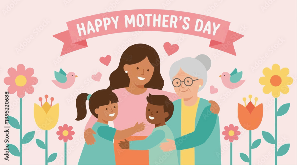 Fototapeta premium happy mothers day